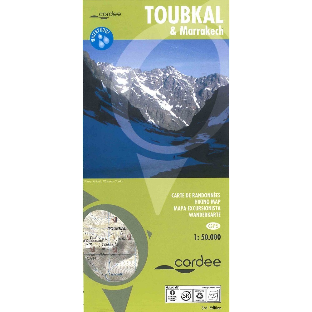 Toubkal & Marrakech Hiking map
